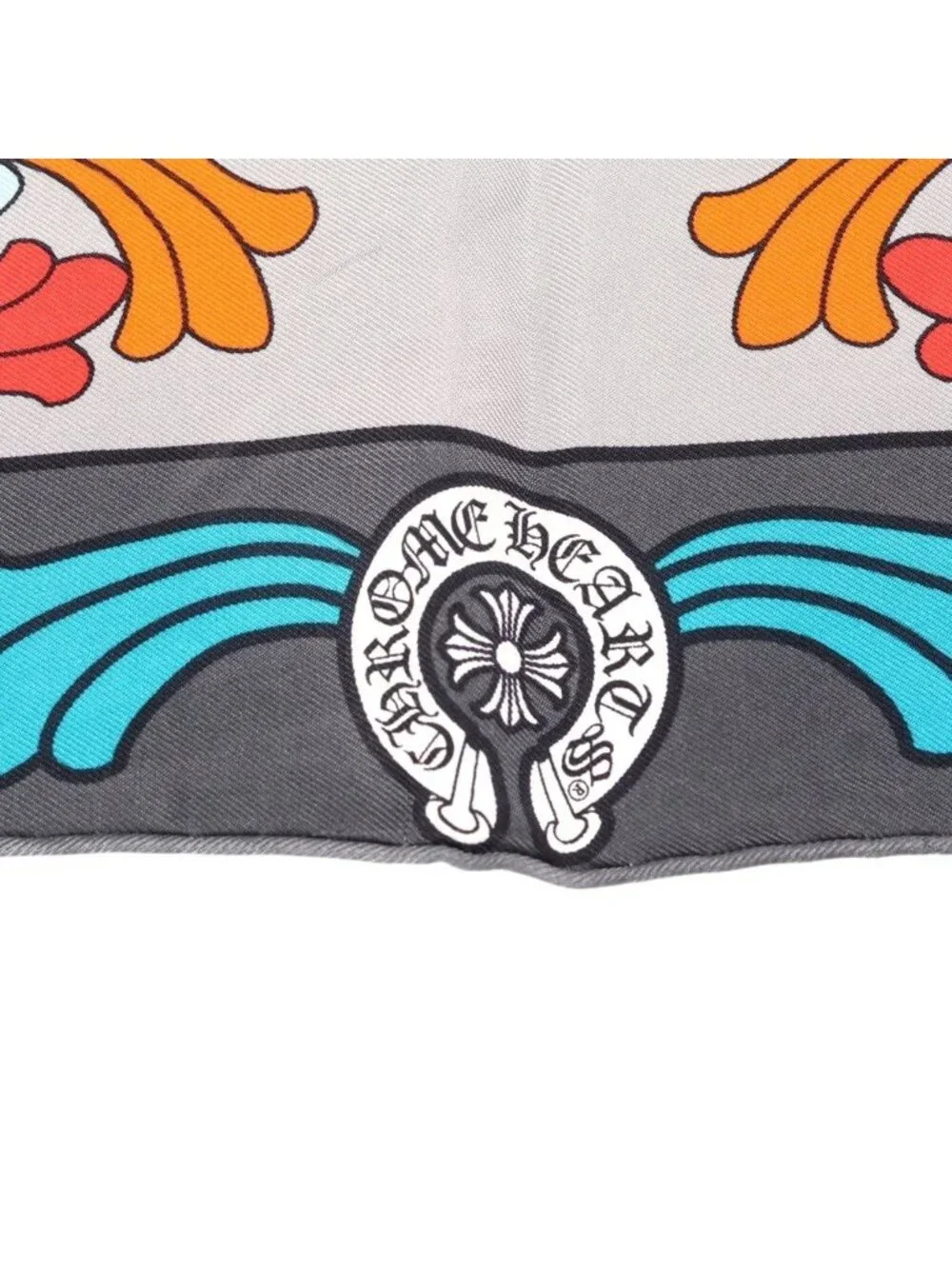 Chrome Hearts CH Scarf Multi Cross Print Silk